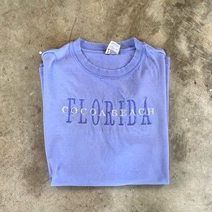 Vintage Y2K Cocoa Beach Lilac Thrashed T Shirt